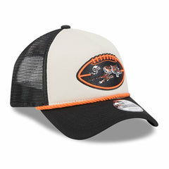 Cincinnati Bengals New Era 2024 Sideline Historic 9FORTY A-Frame Trucker Adjustable Hat