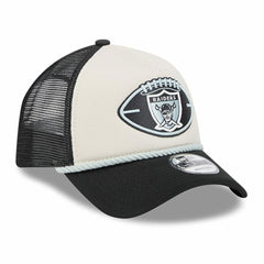 Las Vegas Raiders New Era 2024 Sideline Historic 9FORTY A-Frame Trucker Adjustable Hat