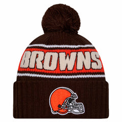 Cleveland Browns New Era 2024 Sideline Cuffed Knit Hat with Pom