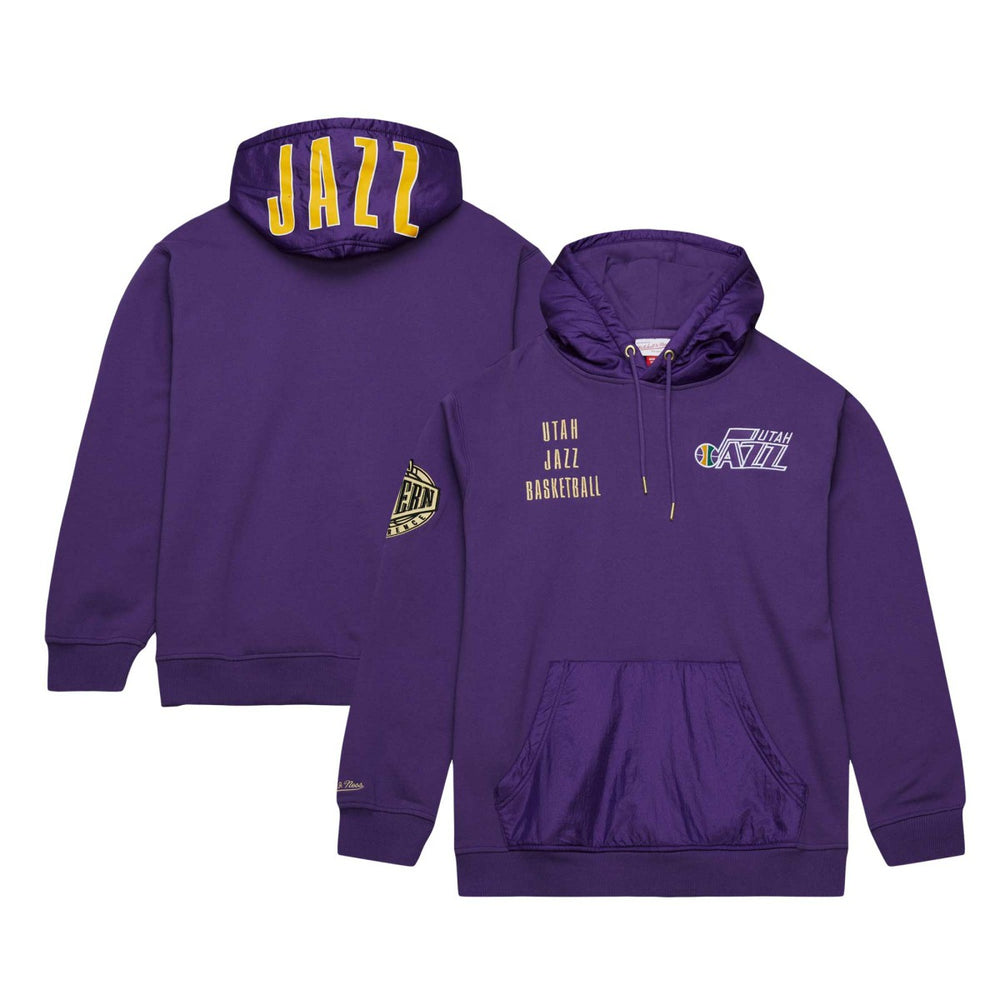 Utah Jazz Team OG 2.0 Vintage Logo Fleece Pullover Hoodie On Sale