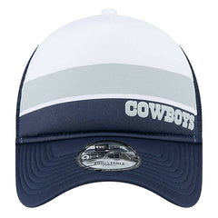 Dallas Cowboys New Era Sport Night Color Block 9FORTY A-Frame Trucker Adjustable Hat