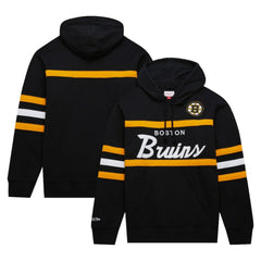 Boston Bruins Mitchell & Ness Head Coach Pullover Hoodie On Sale