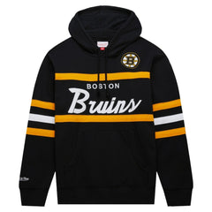 Boston Bruins Mitchell & Ness Head Coach Pullover Hoodie On Sale