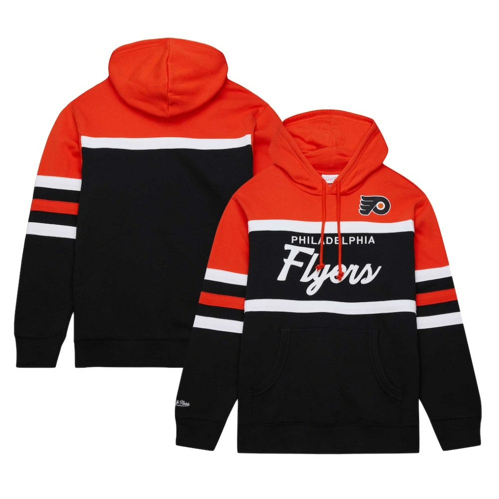Philadelphia Flyers Mitchell & Ness Head Coach Pullover Hoodie Outlet