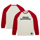 Chicago Blackhawks Mitchell & Ness Legendary Slub Vintage Raglan Long Sleeve T-Shirt Discount
