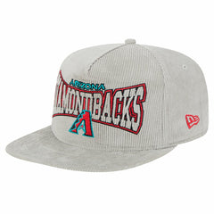 New Era Arizona Diamondbacks Gray Corduroy Golfer Snapback Hat | MLB For sale