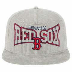 New Era Boston Red Sox Gray Corduroy Golfer Snapback Hat | MLB On Sale