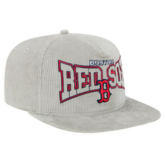 New Era Boston Red Sox Gray Corduroy Golfer Snapback Hat | MLB On Sale