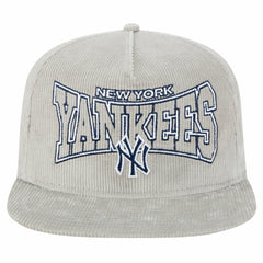 New Era New York Yankees Gray Corduroy Golfer Snapback Hat | MLB New