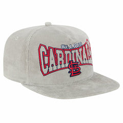 New Era St. Louis Cardinals Gray Corduroy Golfer Snapback Hat | MLB Online