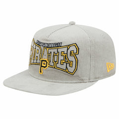 New Era Pittsburgh Pirates Gray Corduroy Golfer Snapback Hat | MLB Sale