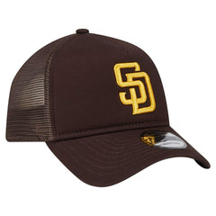 San Diego Padres New Era 9FORTY A-Frame Trucker Adjustable Hat | MLB US