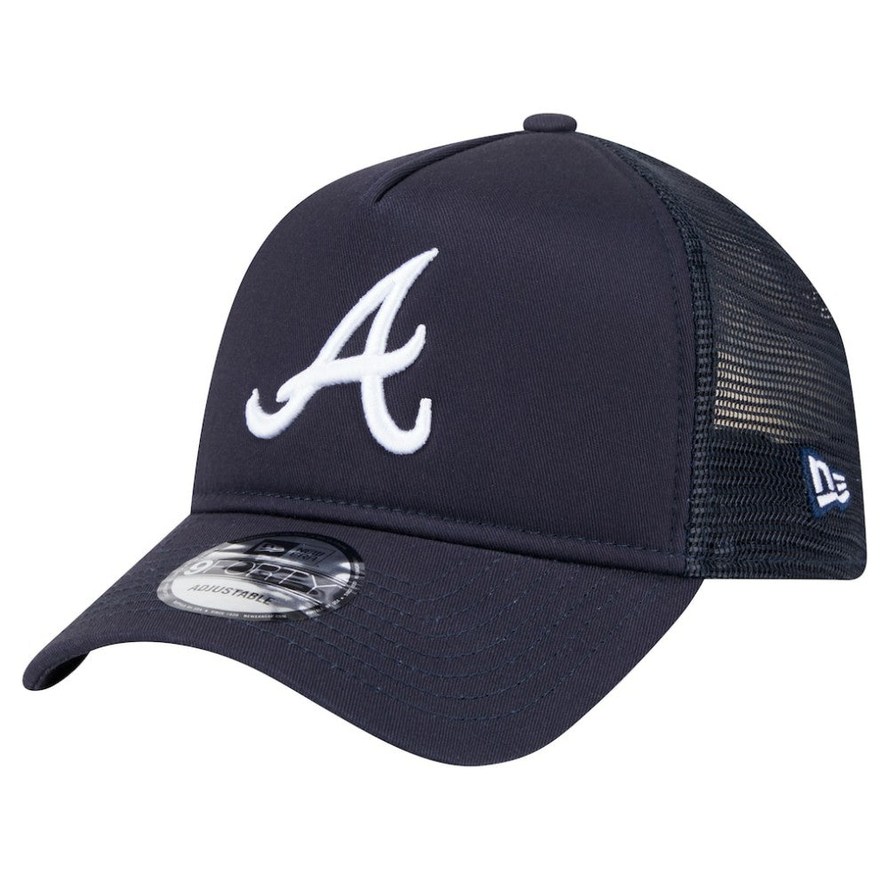 Atlanta Braves New Era 9FORTY A-Frame Trucker Adjustable Hat | MLB US