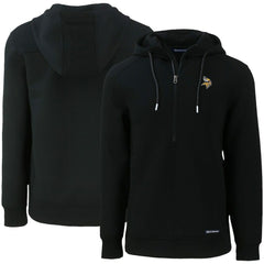 Minnesota Vikings Cutter & Buck Primary Mark Roam Eco Recycled Half-Zip Pullover Hoodie