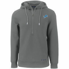Detroit Lions Cutter & Buck Primary Mark Roam Eco Recycled Half-Zip Pullover Hoodie