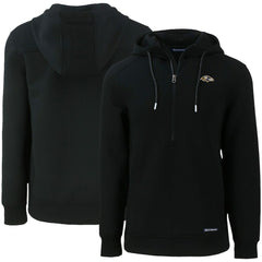 Baltimore Ravens Cutter & Buck Primary Mark Roam Eco Recycled Half-Zip Pullover Hoodie