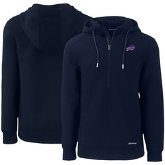 Buffalo Bills Cutter & Buck Primary Mark Roam Eco Recycled Half-Zip Pullover Hoodie