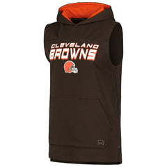 Cleveland Browns MSX by Michael Strahan Captain Sleeveless Hoodie T-Shirt