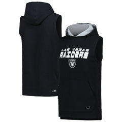 Las Vegas Raiders MSX by Michael Strahan Captain Sleeveless Hoodie T-Shirt