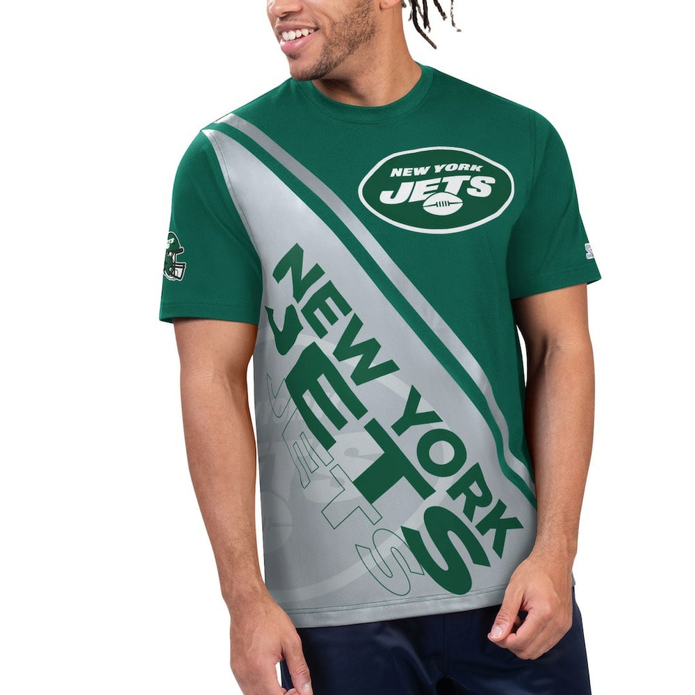 New York Jets Starter Finish Line Extreme Graphic T-Shirt