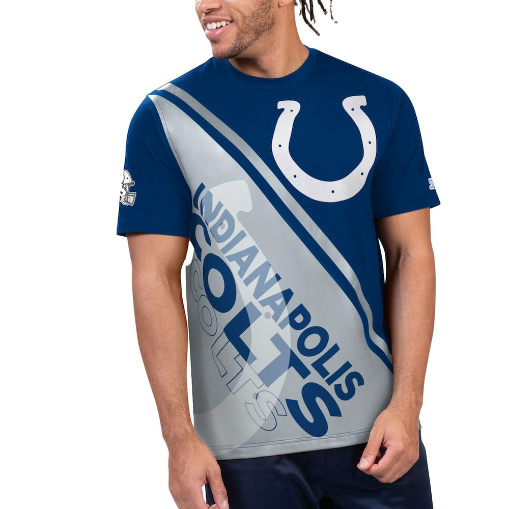Indianapolis Colts Starter Finish Line Extreme Graphic T-Shirt