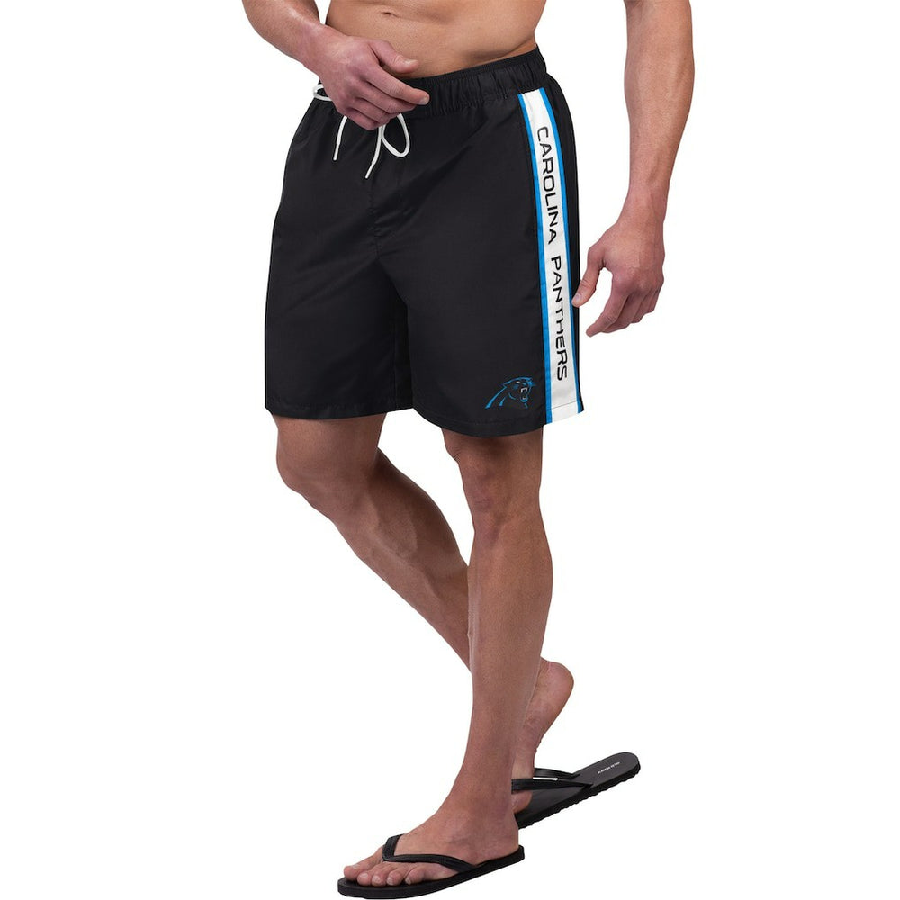 Carolina Panthers G-III Sports by Carl Banks Streamline Volley Swim Shorts