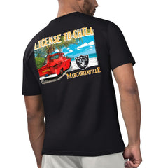 Las Vegas Raiders Margaritaville Licensed to Chill T-Shirt