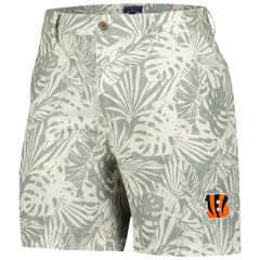 Cincinnati Bengals Margaritaville Sandwashed Monstera Print Amphib Shorts