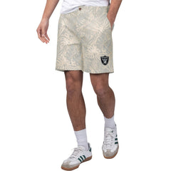 Las Vegas Raiders Margaritaville Sandwashed Monstera Print Amphib Shorts