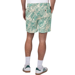 New York Jets New Era Margaritaville Sandwashed Monstera Print Amphib Shorts