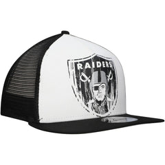 Las Vegas Raiders New Era Distressed 9FIFTY A-Frame Snapback Hat