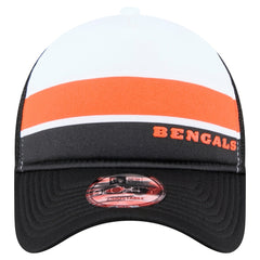 Cincinnati Bengals New Era Sport Night Color Block 9FORTY A-Frame Trucker Adjustable Hat