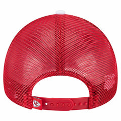 Kansas City Chiefs New Era Sport Night Color Block 9FORTY A-Frame Trucker Adjustable Hat