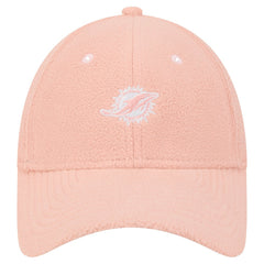Miami Dolphins New Era Women's Cozy Sherpa 9FORTY Adjustable Hat