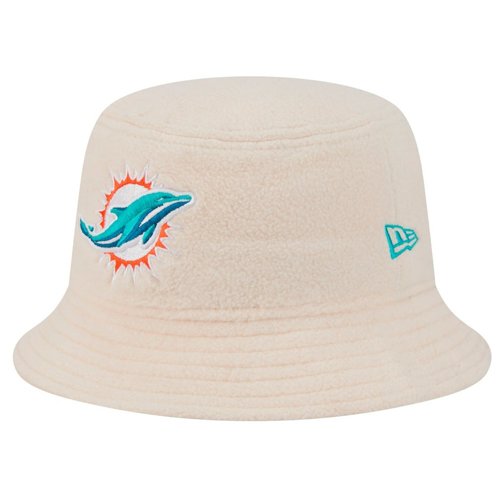 Miami Dolphins New Era Women's Cozy Sherpa Bucket Hat