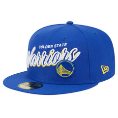 Golden State Warriors Sport Night Script Sided 59FIFTY Fitted Hat sale On Sale