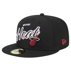 Miami Heat Sport Night Script Sided 59FIFTY Fitted Hat Discount