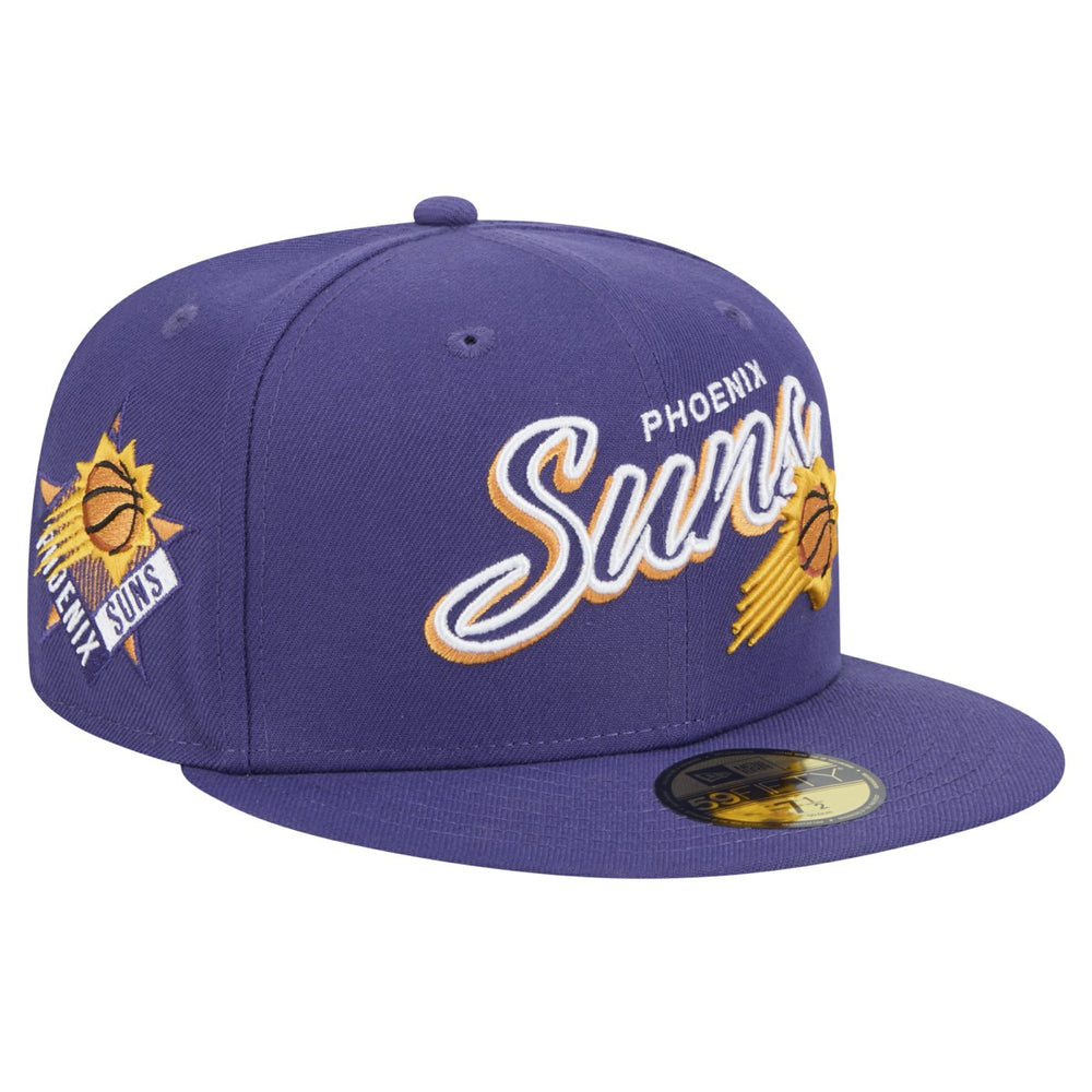 Phoenix Suns Sport Night Script Sided 59FIFTY Fitted Hat New
