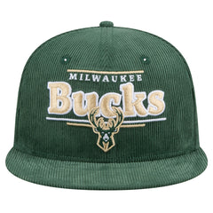 Milwaukee Bucks Throwback Display Corduroy 9FIFTY Snapback Hat Discount
