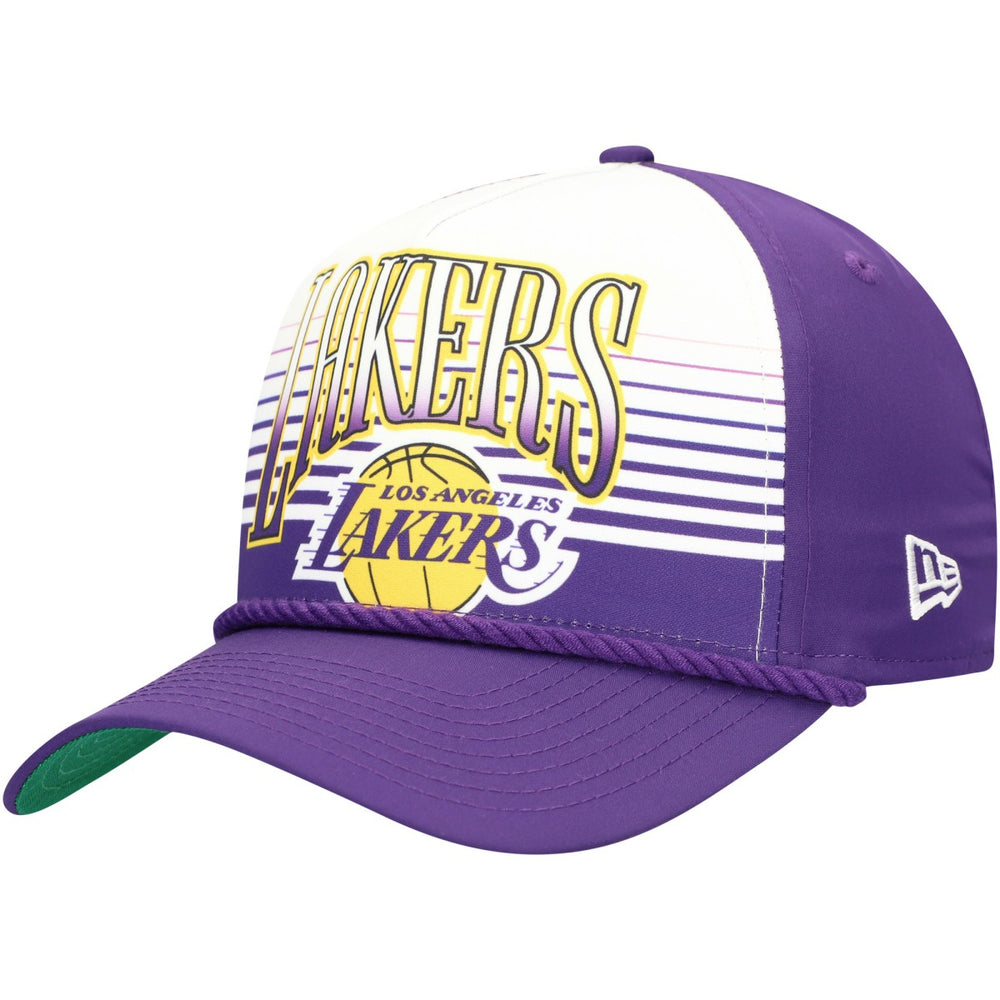 Los Angeles Lakers Purple Throwback Gradient A-Frame 9FORTY Adjustable Hat On Sale