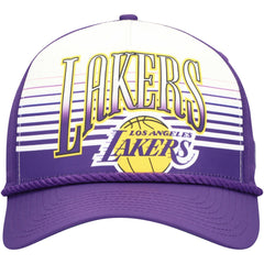 Los Angeles Lakers Purple Throwback Gradient A-Frame 9FORTY Adjustable Hat On Sale