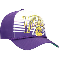 Los Angeles Lakers Purple Throwback Gradient A-Frame 9FORTY Adjustable Hat On Sale