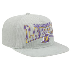 Los Angeles Lakers Throwback Corduroy Golfer Snapback Hat On Sale