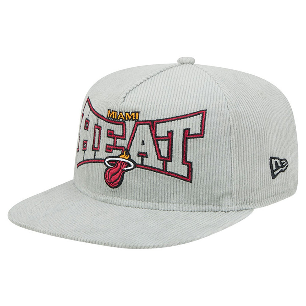 Miami Heat Throwback Corduroy Golfer Snapback Hat On Sale