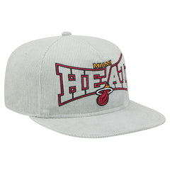 Miami Heat Throwback Corduroy Golfer Snapback Hat On Sale