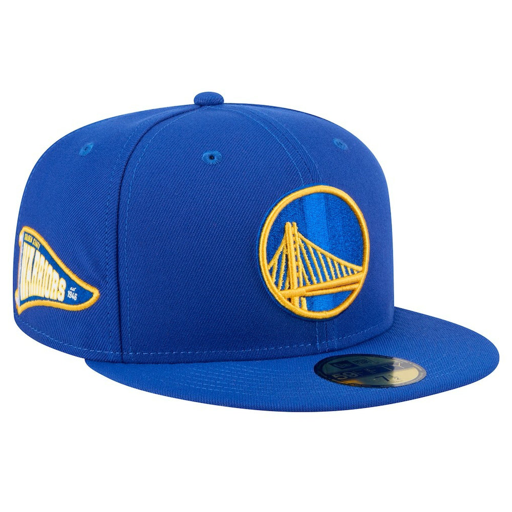 Golden State Warriors Throwback Pennant 59FIFTY Fitted Hat sale On Sale