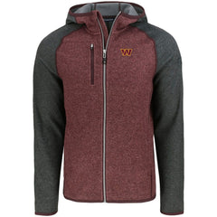 Washington Commanders Cutter & Buck Mainsail Full-Zip Hooded Jacket