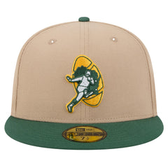 Green Bay Packers New Era Throwback Logo Main 59FIFTY Fitted Hat