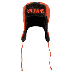 Cleveland Browns New Era Helmet Head Trapper Knit Hat