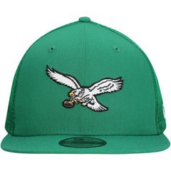 Philadelphia Eagles New Era Throwback Main Trucker 9FIFTY Snapback Hat